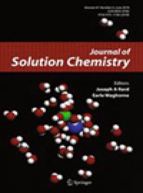 Journal Of Solution Chemistry雜志