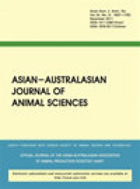 Asian-australasian Journal Of Animal Sciences雜志