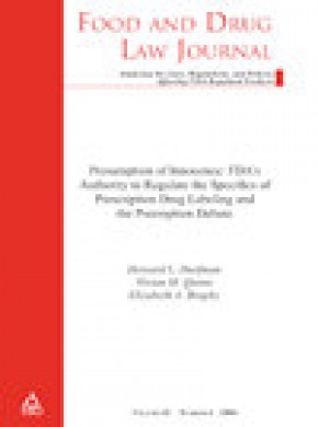 Food And Drug Law Journal雜志