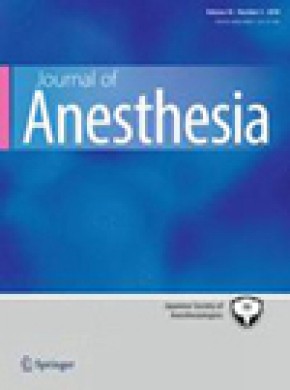 Journal Of Anesthesia雜志