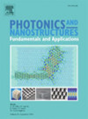 Photonics And Nanostructures-fundamentals And Applications雜志