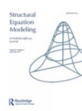 Structural Equation Modeling-a Multidisciplinary Journal雜志