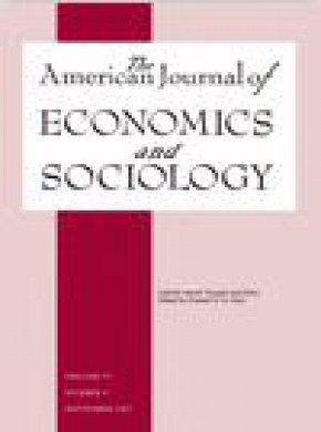 American Journal Of Economics And Sociology雜志