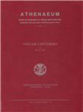 Athenaeum-studi Periodici Di Letteratura E Storia Dell Antichita雜志