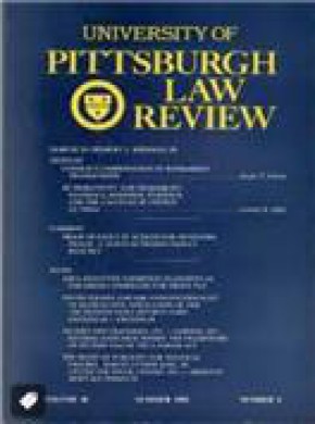 University Of Pittsburgh Law Review雜志