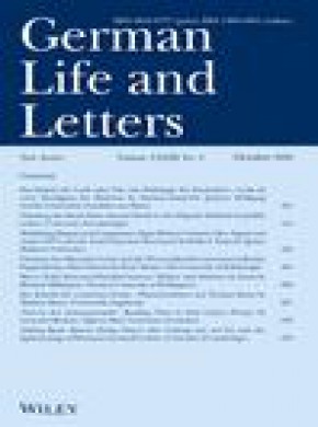German Life And Letters雜志