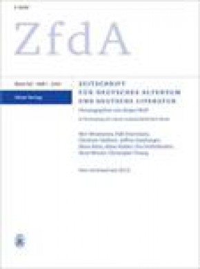 Zeitschrift Fur Deutsches Altertum Und Deutsche Literatur雜志