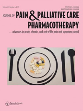 Journal Of Pain & Palliative Care Pharmacotherapy雜志